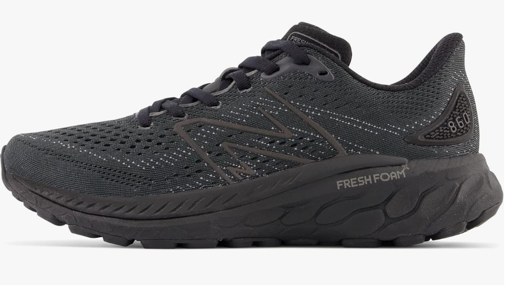 New Balance Women's Fresh Foam X 860 V13 Running Shoes, Black/Lead, 10